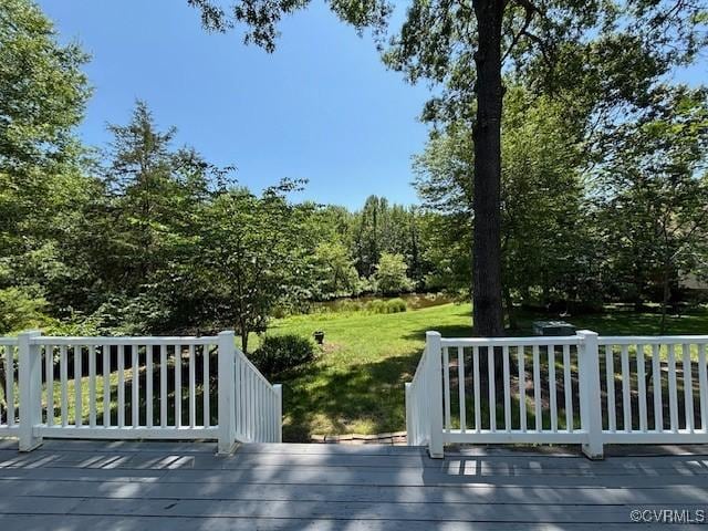 12513 Caitlin Cir, Henrico, VA 23233 - deck featuring a lawn