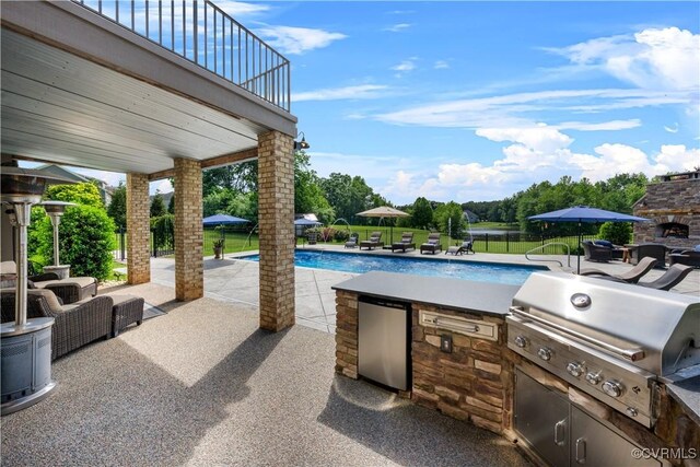 3397 Manor Oaks Dr, Powhatan, VA 23139 - view of patio with area for grilling
