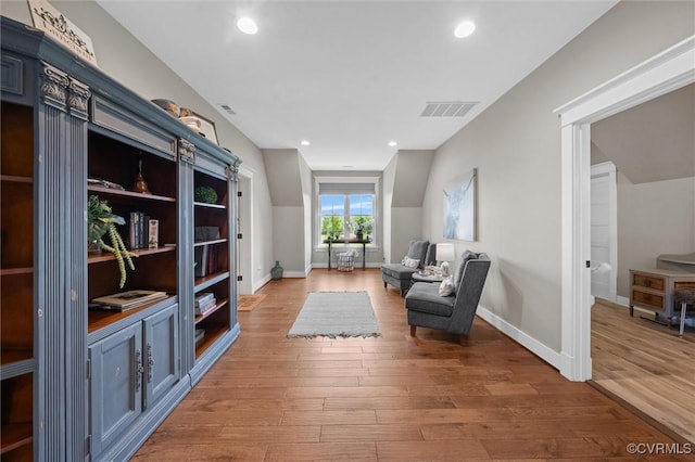 3397 Manor Oaks Dr, Powhatan, VA 23139 - living area featuring wood finished floors and recessed lighting