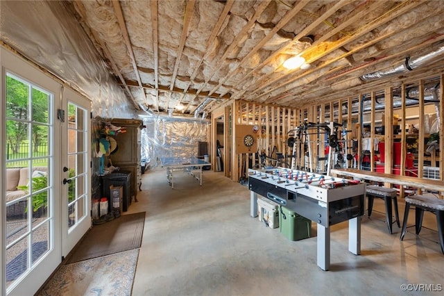 3397 Manor Oaks Dr, Powhatan, VA 23139 - below grade area featuring french doors