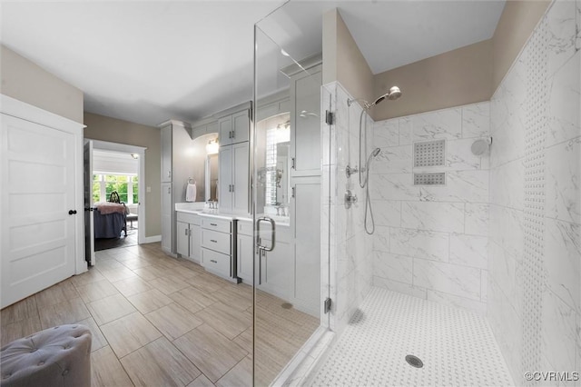 3397 Manor Oaks Dr, Powhatan, VA 23139 - ensuite bathroom featuring a shower stall and vanity
