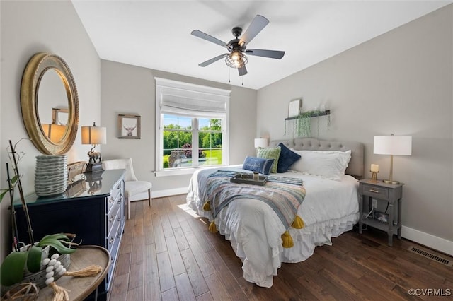 3397 Manor Oaks Dr, Powhatan, VA 23139 - bedroom with hardwood / wood-style floors and a ceiling fan