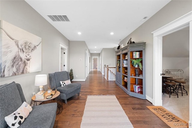 3397 Manor Oaks Dr, Powhatan, VA 23139 - hallway featuring wood finished floors and recessed lighting