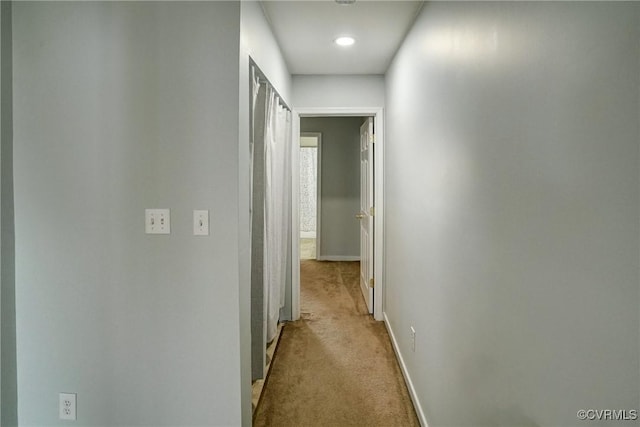 3107 Q St, Richmond, VA 23223 - hallway featuring carpet floors and recessed lighting
