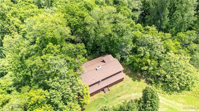 10 N River Ct, Cartersville, VA 23027 - view from above of property featuring a forest