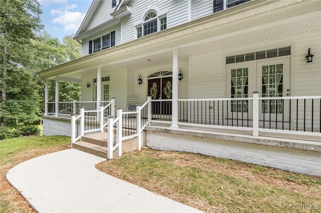 160 Walnut Ridge Dr, Stafford, VA 22556 - doorway to property with covered porch