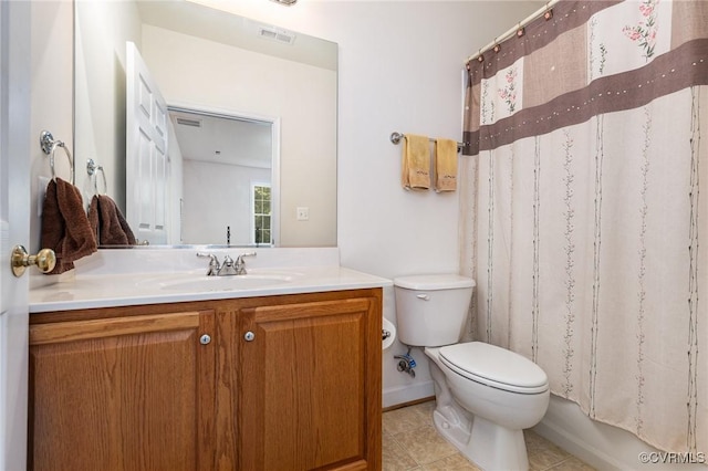 160 Walnut Ridge Dr, Stafford, VA 22556 - bathroom with vanity, toilet, and tile patterned floors