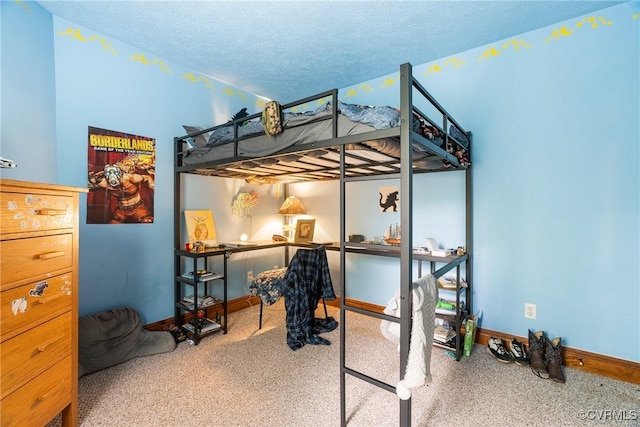 17 Brougham Rd, Fluvanna, VA 22963 - bedroom featuring carpet floors, baseboards, and a textured ceiling