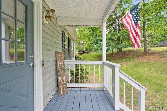 17 Brougham Rd, Fluvanna, VA 22963 - porch featuring a lawn