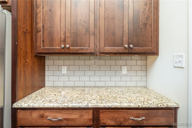 17231 Ivory Bill Ln, Chesterfield, VA 23838 - detailed view of refrigerator and decorative backsplash