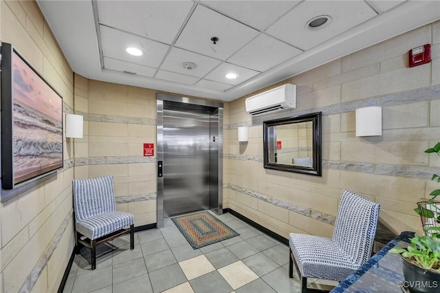 4250 Granby St Unit 105, Norfolk, VA 23504 - building lobby with recessed lighting and tile walls