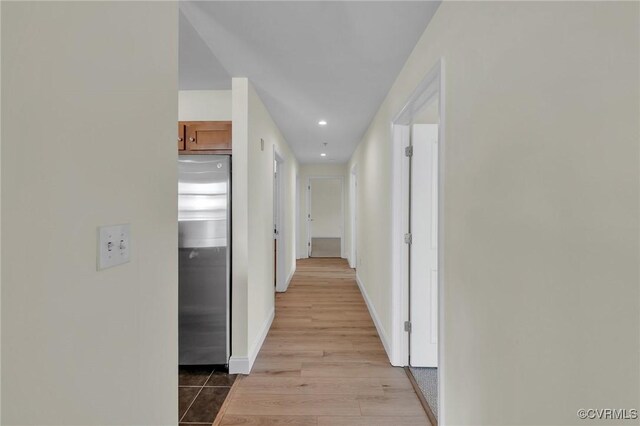 4250 Granby St Unit 105, Norfolk, VA 23504 - hall with recessed lighting, wood finished floors, and baseboards
