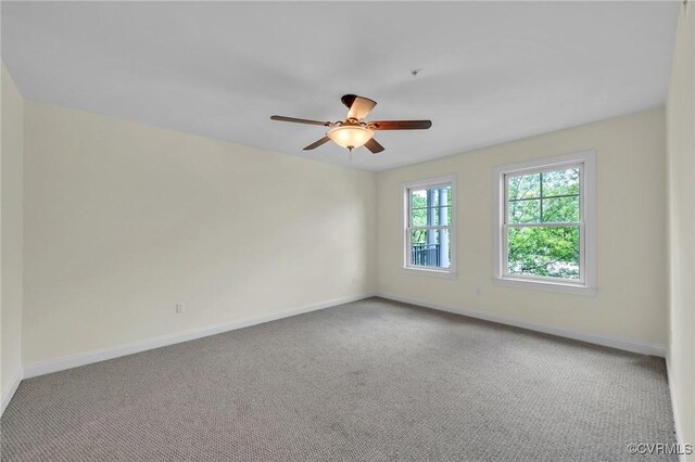 4250 Granby St Unit 105, Norfolk, VA 23504 - unfurnished room with baseboards, carpet floors, and ceiling fan