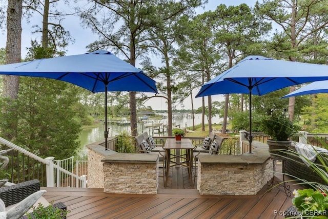 109 Vreeland Dr, Yorktown, VA 23692 - wooden deck featuring a water view
