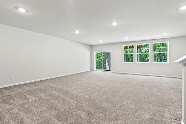 16831 Barmer Rd, Chesterfield, VA 23838 - unfurnished room with baseboards, carpet flooring, and recessed lighting