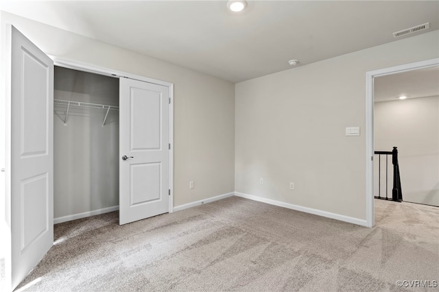 16831 Barmer Rd, Chesterfield, VA 23838 - unfurnished bedroom with carpet floors, baseboards, a closet, and recessed lighting