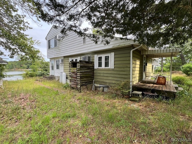 592 Magnolia Ln, Heathsville, VA 22473 - rear view of house with a water view