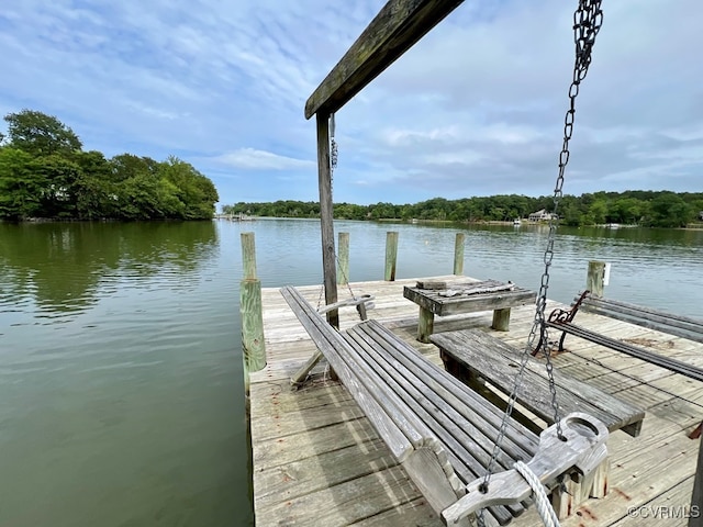 592 Magnolia Ln, Heathsville, VA 22473 - dock with a water view