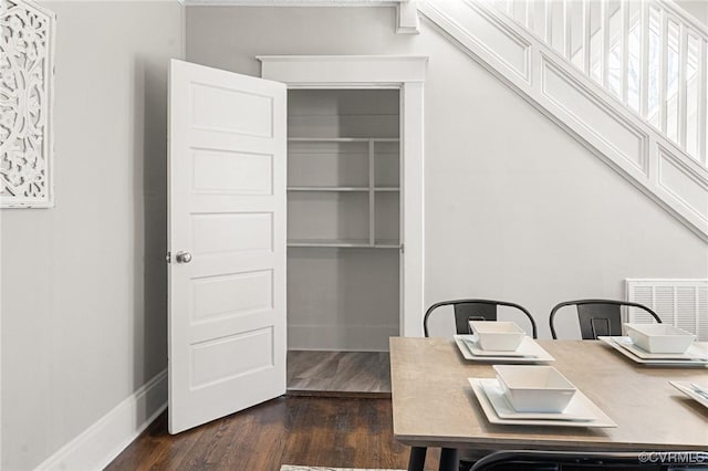 109 E Maryland Ave, Crewe, VA 23930 - office space featuring dark wood finished floors and baseboards