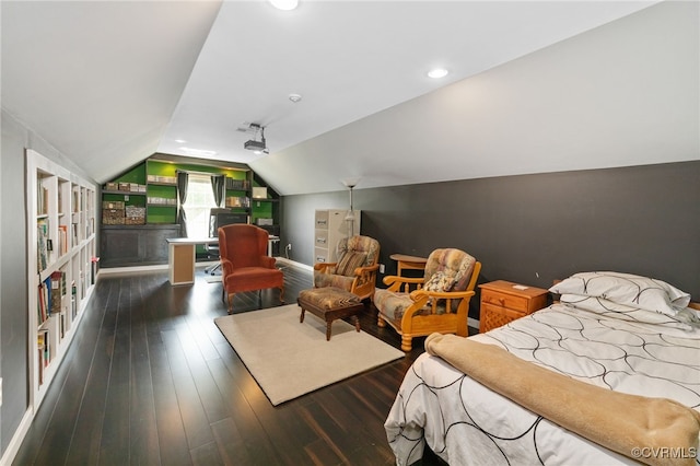 14300 Wallingham Loop, Midlothian, VA 23114 - bedroom with wood-type flooring, lofted ceiling, and baseboards