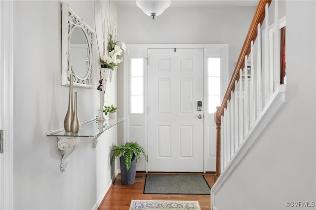 14300 Wallingham Loop, Midlothian, VA 23114 - foyer entrance featuring stairway and wood finished floors