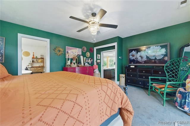 290 Circle Dr, Port Haywood, VA 23138 - bedroom featuring carpet flooring and ceiling fan