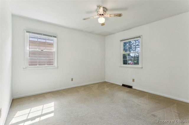1 Beacon Cir, Hampton, VA 23664 - unfurnished room with plenty of natural light, carpet floors, ceiling fan, and baseboards