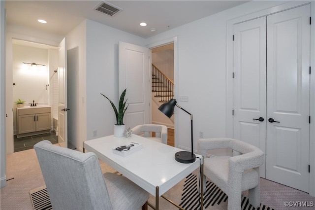 425 W 7th St, Richmond, VA 23224 - office featuring recessed lighting and a sink