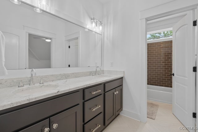 547 River Rd, Manakin Sabot, VA 23103 - full bathroom with double vanity and baseboards