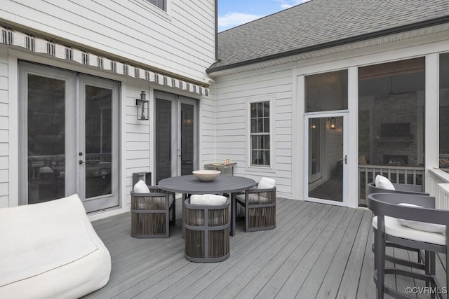547 River Rd, Manakin Sabot, VA 23103 - deck featuring outdoor dining area and french doors