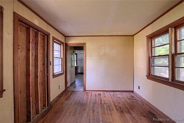 708 Calthrop Neck Rd, Yorktown, VA 23693 - empty room featuring crown molding and wood-type flooring