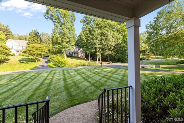 14469 St Andrews Ln, Ashland, VA 23005 - view of green lawn featuring a porch