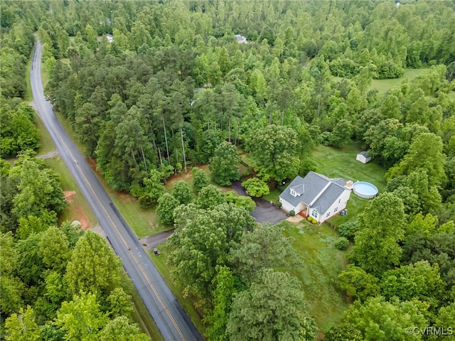 16397 Goshen Rd, Montpelier, VA 23192 - aerial view of property and surrounding area with a heavily wooded area