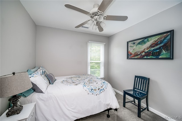 16397 Goshen Rd, Montpelier, VA 23192 - carpeted bedroom with baseboards and a ceiling fan