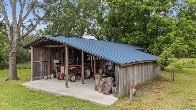 9341 Varina Rd, Henrico, VA 23231 - view of pole building featuring a lawn