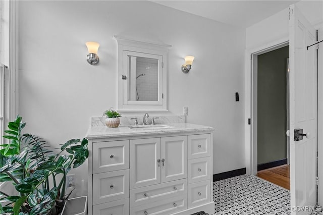 9341 Varina Rd, Henrico, VA 23231 - bathroom featuring vanity and baseboards