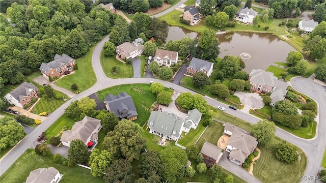 9074 Winter Spring Dr, Mechanicsville, VA 23116 - aerial perspective of suburban area with a nearby body of water