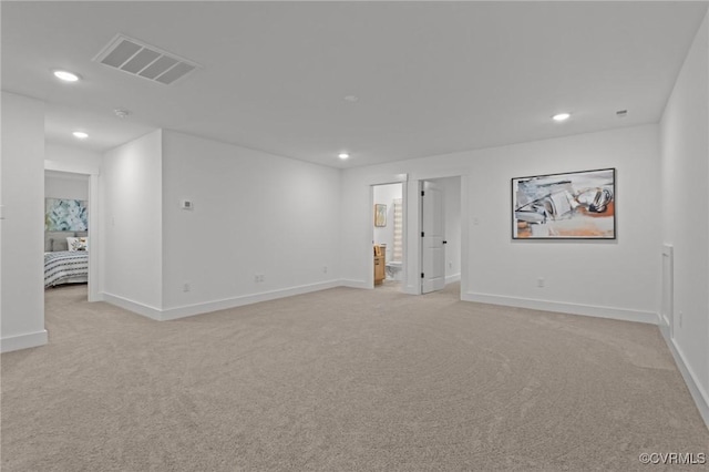 9074 Winter Spring Dr, Mechanicsville, VA 23116 - spare room featuring light carpet, recessed lighting, and baseboards