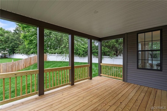 9074 Winter Spring Dr, Mechanicsville, VA 23116 - view of wooden deck