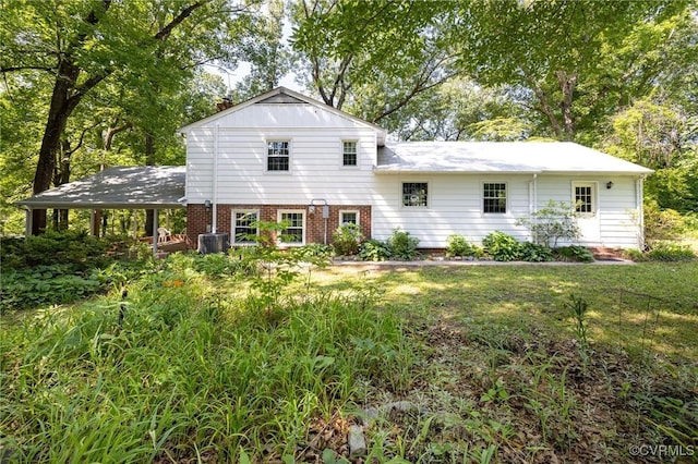 6495 Robin Way, Mechanicsville, VA 23111 - view of front facade featuring brick siding and central air condition unit