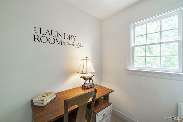 4029 Huntsteed Way, Henrico, VA 23233 - office area with radiator heating unit and baseboards