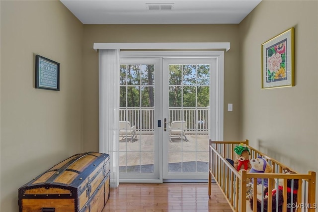 431 Ships Row, Montross, VA 22520 - doorway to outside with wood finished floors and french doors