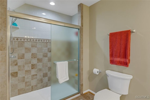 431 Ships Row, Montross, VA 22520 - bathroom featuring a shower stall and recessed lighting