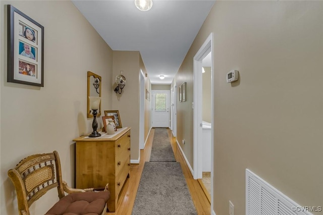 431 Ships Row, Montross, VA 22520 - hallway featuring light wood finished floors and baseboards