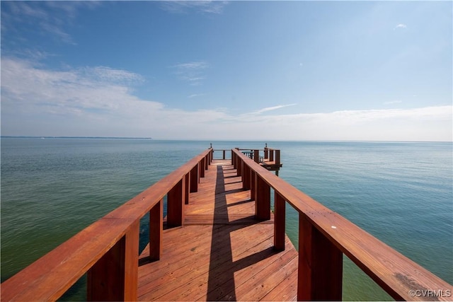 154 Riverside Dr, Deltaville, VA 23043 - dock featuring a water view