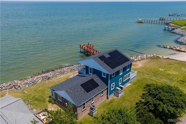 154 Riverside Dr, Deltaville, VA 23043 - view of subject property with a nearby body of water