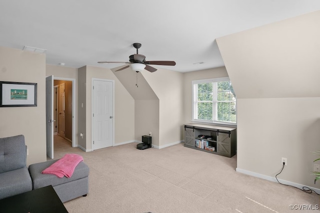 14825 Windjammer Dr, Midlothian, VA 23112 - bonus room with ceiling fan, carpet floors, and lofted ceiling