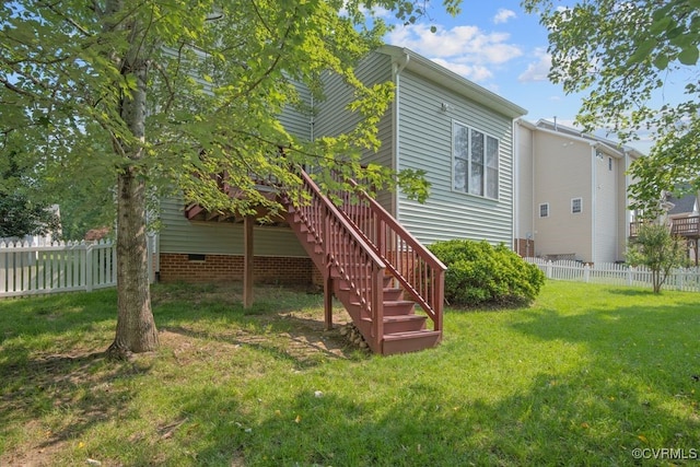 14825 Windjammer Dr, Midlothian, VA 23112 - back of property with stairway