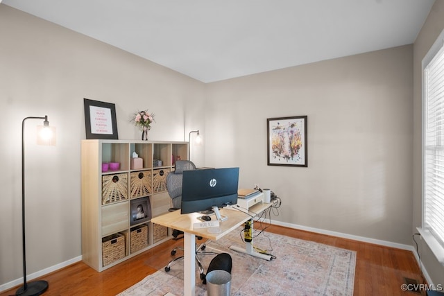 14825 Windjammer Dr, Midlothian, VA 23112 - office space with wood finished floors and baseboards