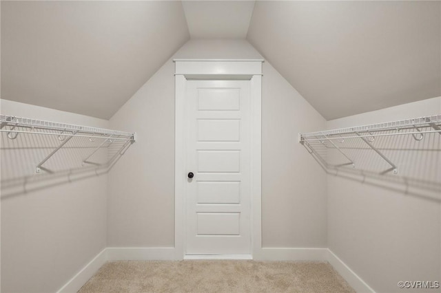 9463 Angels Share Dr, New Kent, VA 23124 - spacious closet with carpet and lofted ceiling